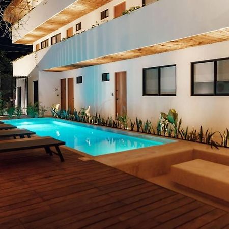 Cozy Apartment With Pool In Bacalar Center Bagian luar foto