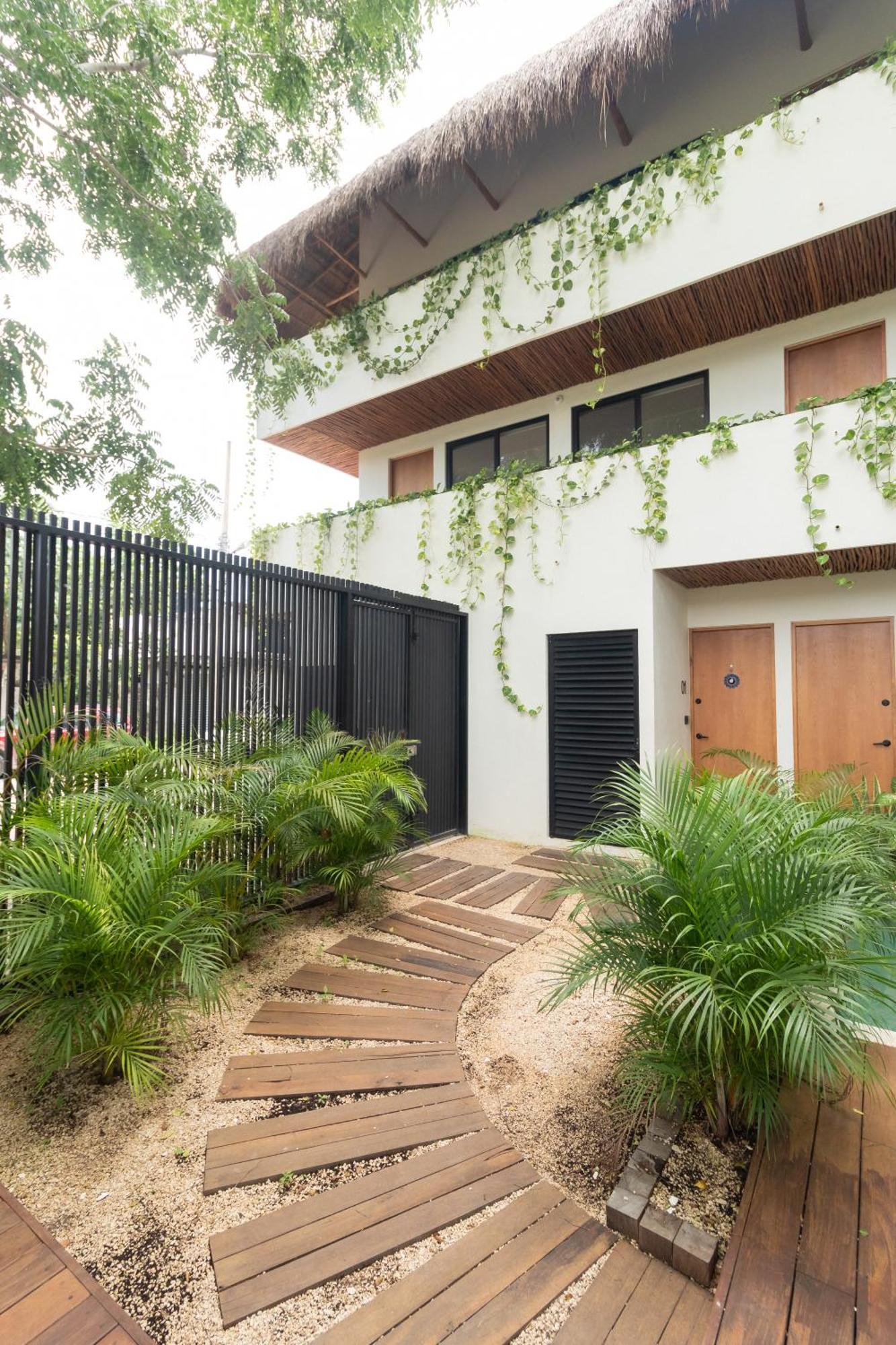 Cozy Apartment With Pool In Bacalar Center Bagian luar foto