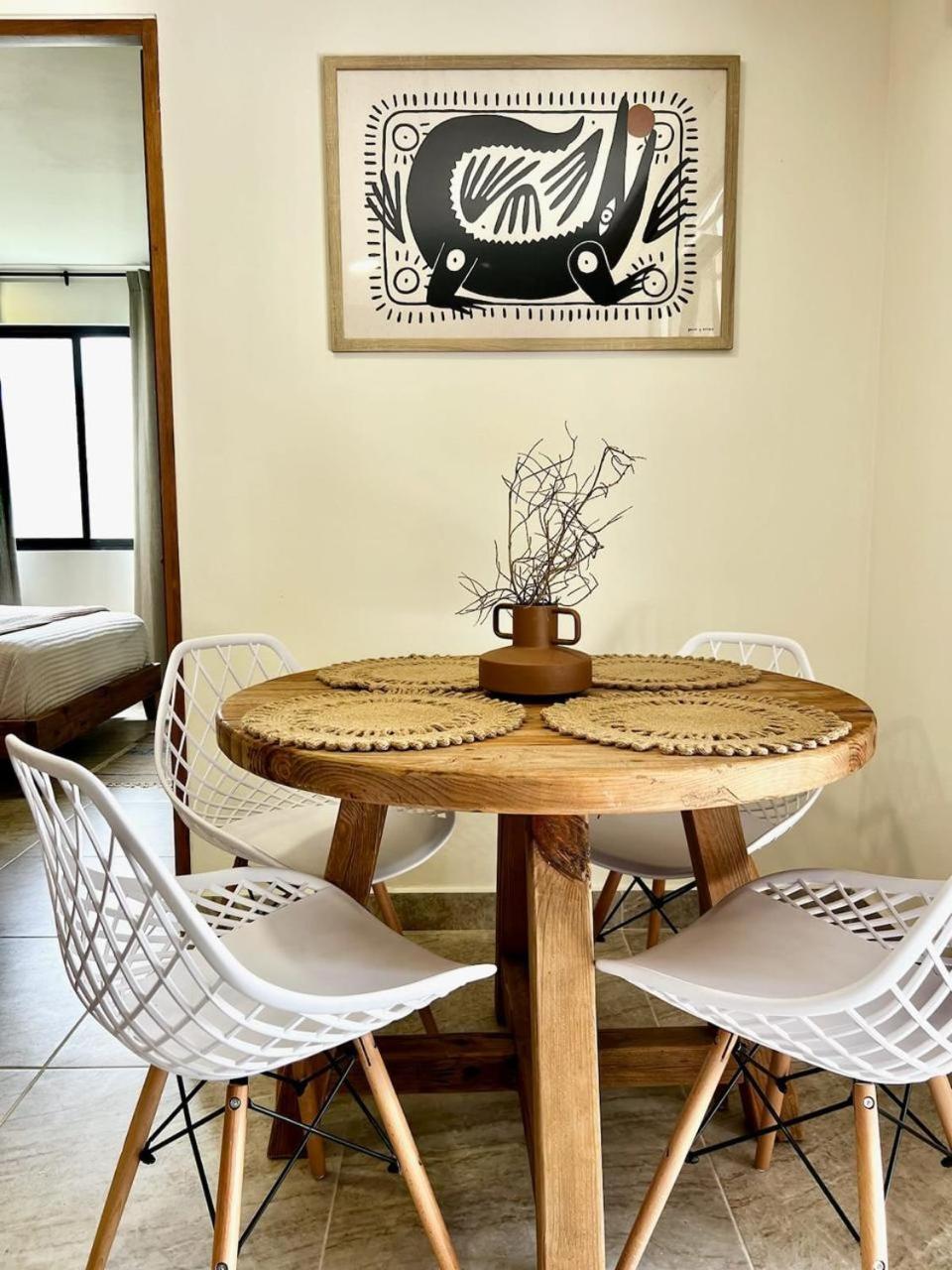 Cozy Apartment With Pool In Bacalar Center Bagian luar foto